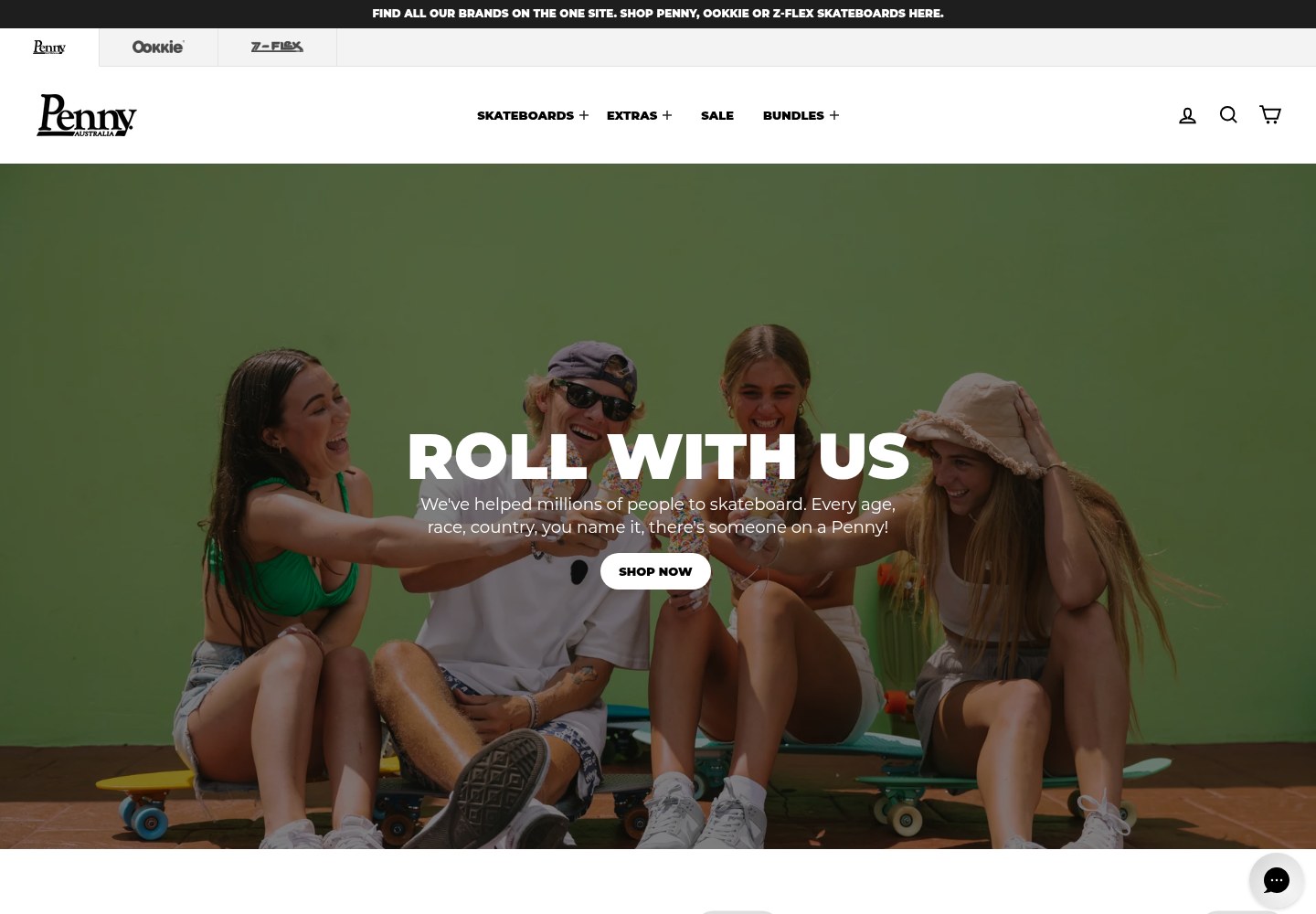 Penny Skateboards homepage